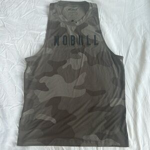 NOBULL women’s high neck tank brown camo size small